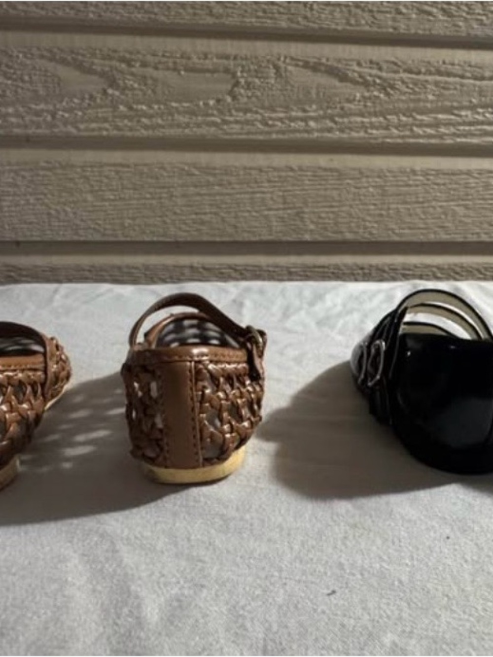 Fashionista girls Kids Brown Woven size 6 Mary Jane Shoes size 5 - Picture 4 of 8